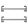 Set de 2 colgadores de pared para perchas LINEA, color negro