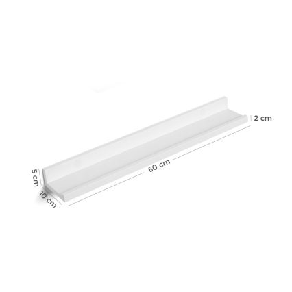 Set de 2 estantes de pared SHELFY blancos