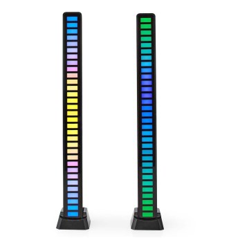SET DE 2 lámparas de mesa recargables LED RGB LED/250 mAh