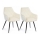 SET DE 2 sillas de comedor SAMETTI crema