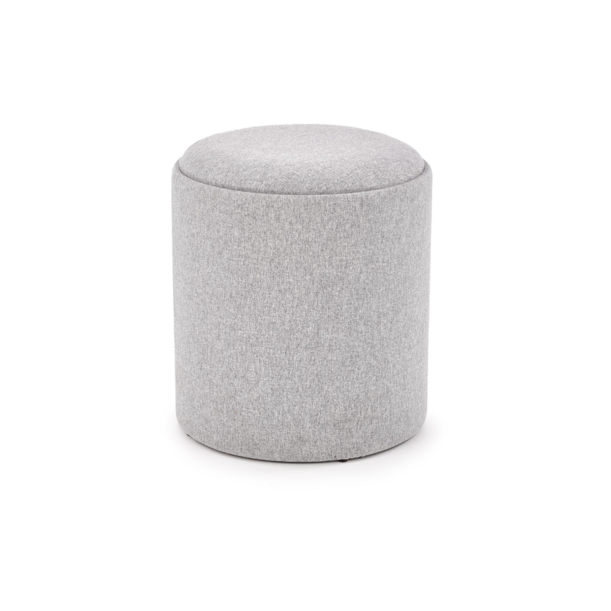 Set de 2 taburetes AVIKO Ø 38/45 cm, gris/beige