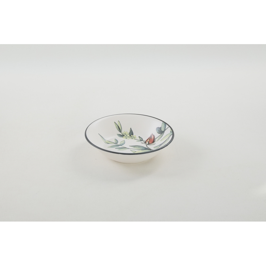 Set de 24 piezas de vajilla multicolor de gres