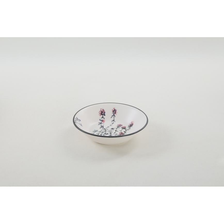 Set de 24 piezas de vajilla multicolor de gres