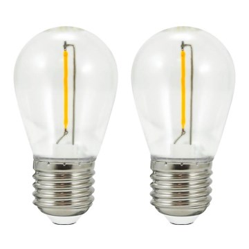 SET DE 2x Bombilla LED PARTY E27/0,5W/36V 2200K