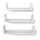 Set de 3 estantes de pared SHELFY, color blanco