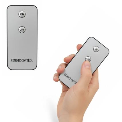 Set de 3 velas LED BRILLO LED/2xAA color negro + mando a distancia