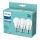 SET DE 3x Bombilla LED Philips A60 E27/8W/230V 4000K