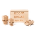 Set de construcción de madera ECO BRICKS — 145 piezas
