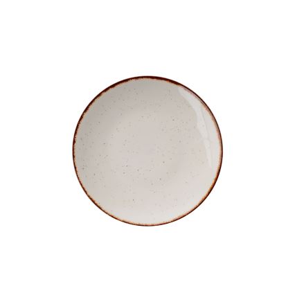 Set de vajilla de 24 piezas beige/marrón/porcelana