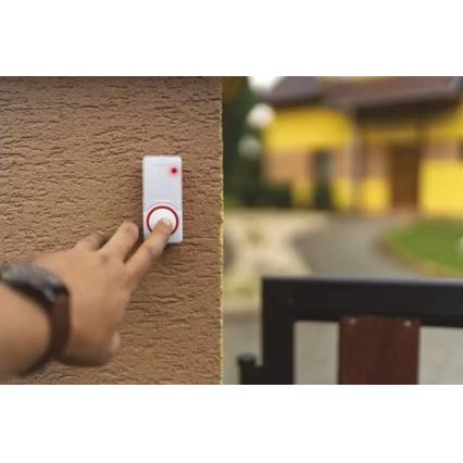 SET Timbre inalámbrico para toma de corriente + 2x pulsador 230V IP44