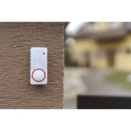 SET Timbre inalámbrico para toma de corriente + 2x pulsador 230V IP44