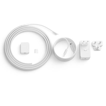 SET - Tira LED RGBW regulable Philips Hue WHITE AND COLOR AMBIANCE 2m LED/20W/230V + 4x Bombilla regulable Philips A60 E27/6,5W/230V 2000-6500K