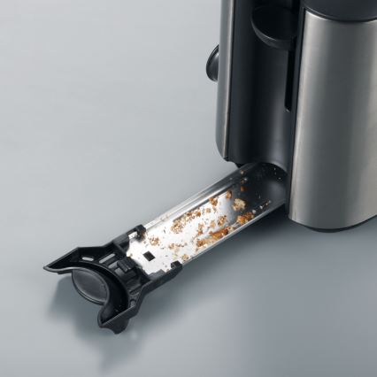 Severin AT 2515 - Tostadora de 2 ranuras 1000W/230V acero inoxidable/negro