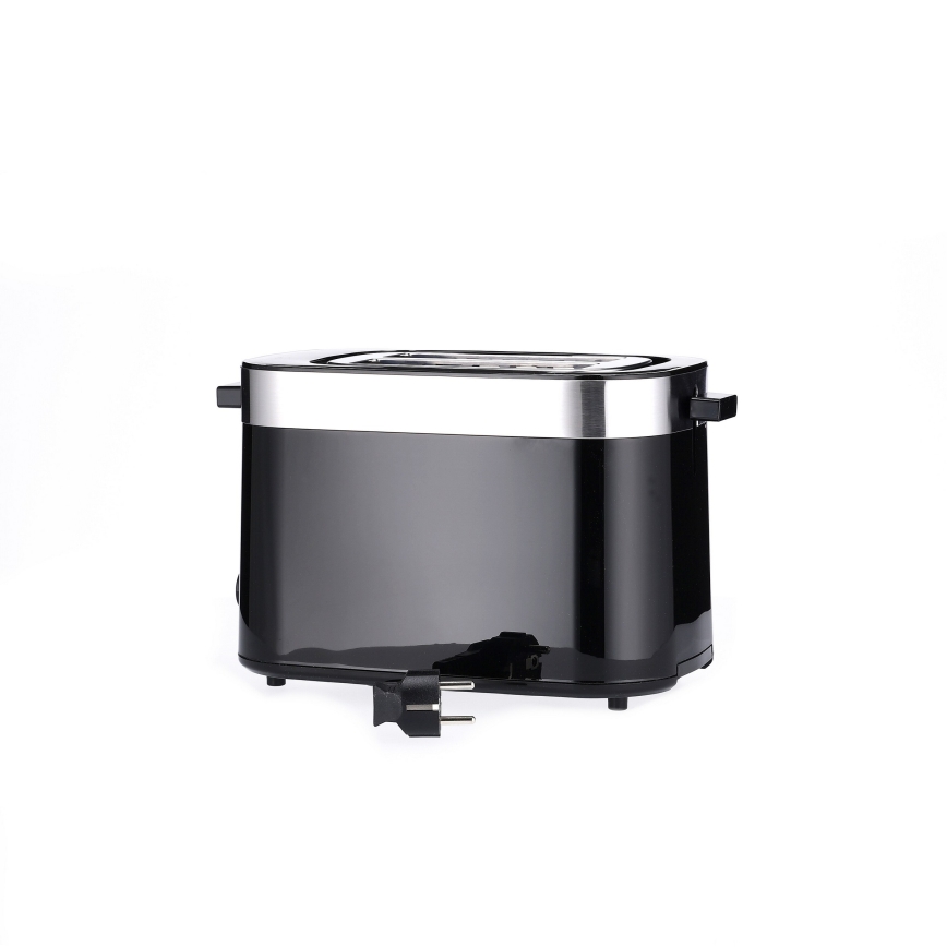 Severin AT 9264 - Tostadora de dos ranuras 800W/230V acero inoxidable/negro