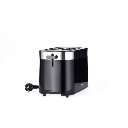 Severin AT 9264 - Tostadora de dos ranuras 800W/230V acero inoxidable/negro