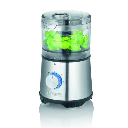 Severin KM 3865 - Picadora de alimentos 400W/230V acero inoxidable/negro