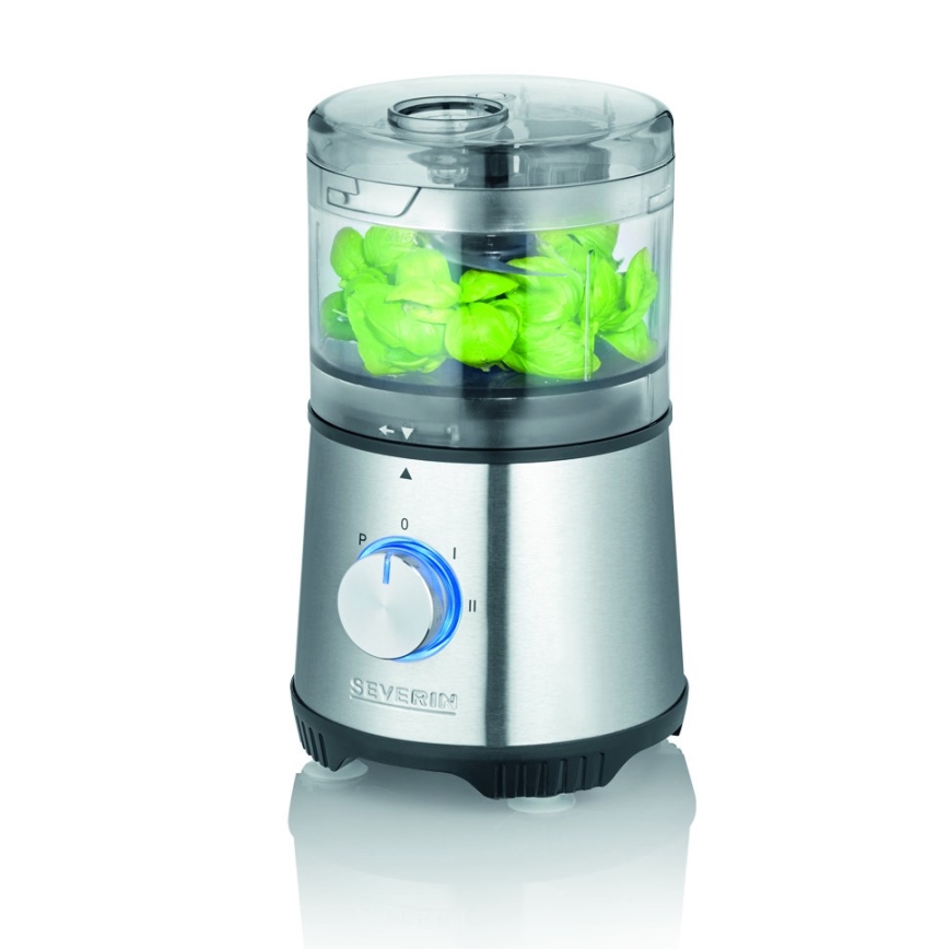 Severin KM 3865 - Picadora de alimentos 400W/230V acero inoxidable/negro