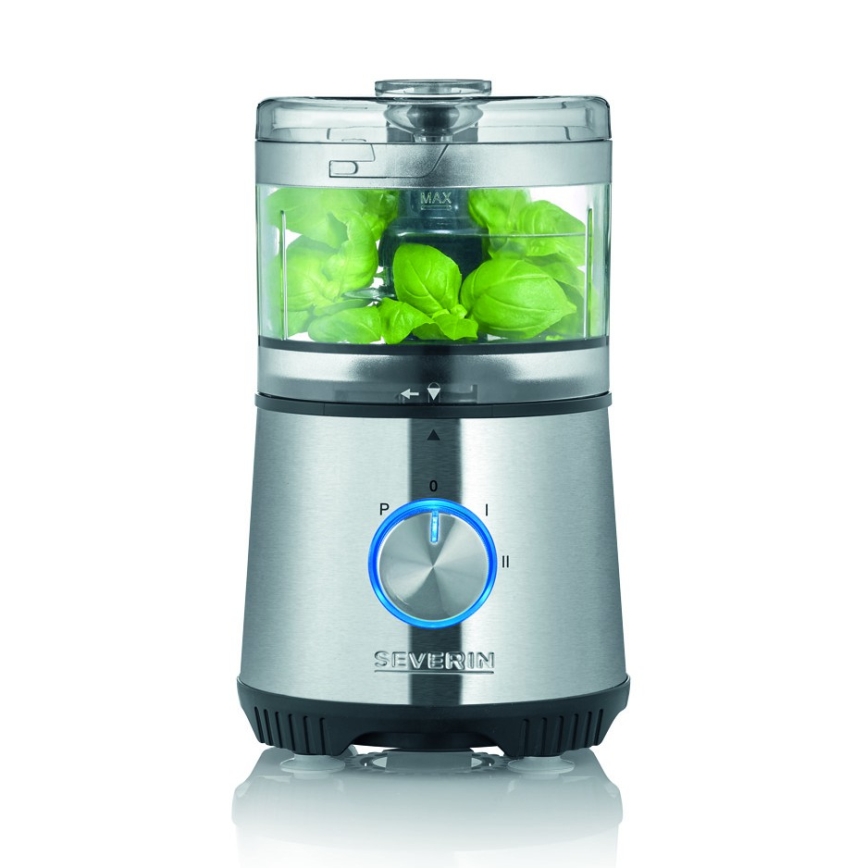 Severin KM 3865 - Picadora de alimentos 400W/230V acero inoxidable/negro