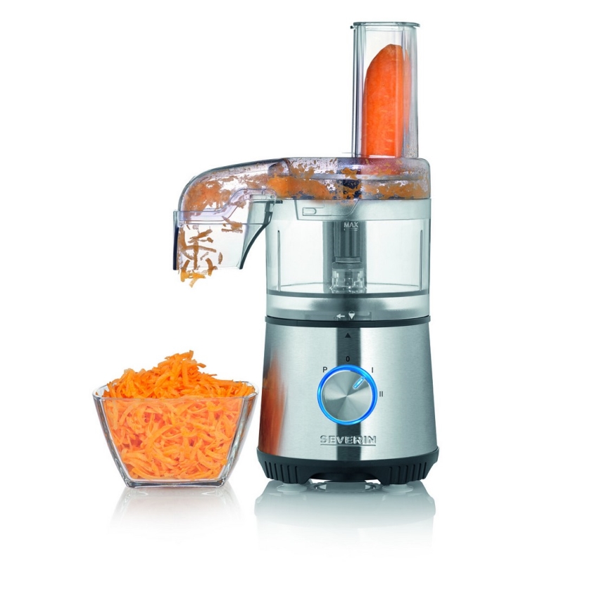 Severin KM 3865 - Picadora de alimentos 400W/230V acero inoxidable/negro
