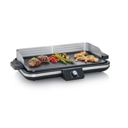 Severin PG 8564 - Parrilla eléctrica de sobremesa 2300W/230V 50x30 cm negra