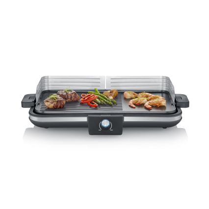 Severin PG 8564 - Parrilla eléctrica de sobremesa 2300W/230V 50x30 cm negra