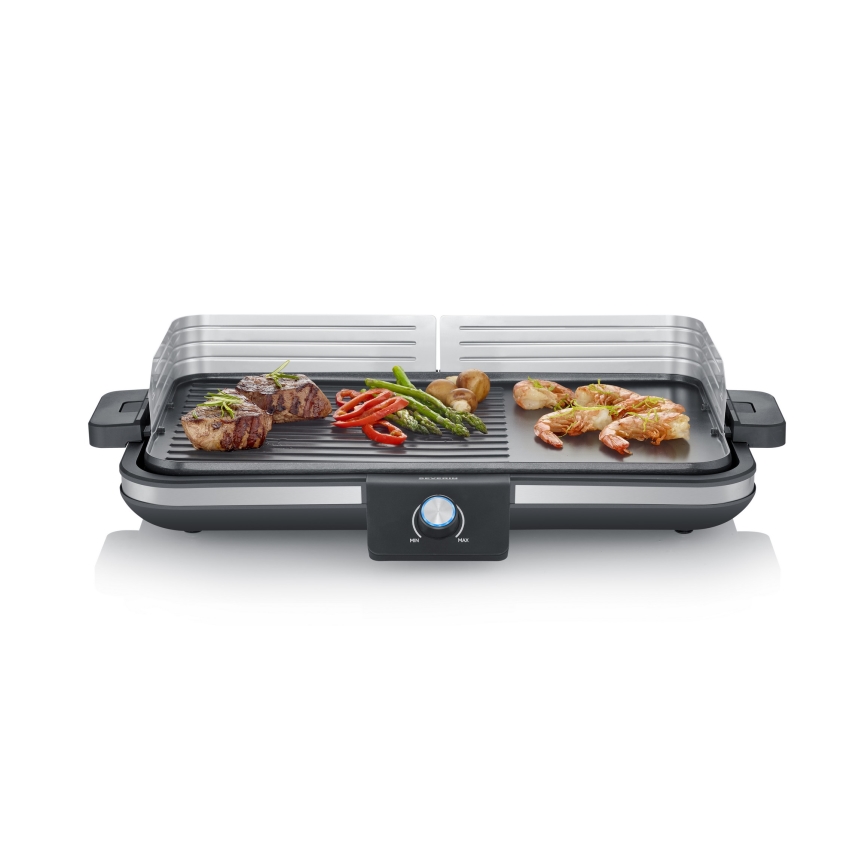 Severin PG 8564 - Parrilla eléctrica de sobremesa 2300W/230V 50x30 cm negra