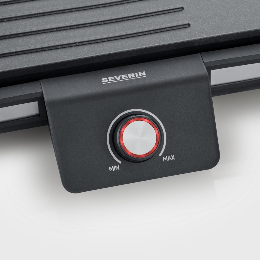 Severin PG 8564 - Parrilla eléctrica de sobremesa 2300W/230V 50x30 cm negra