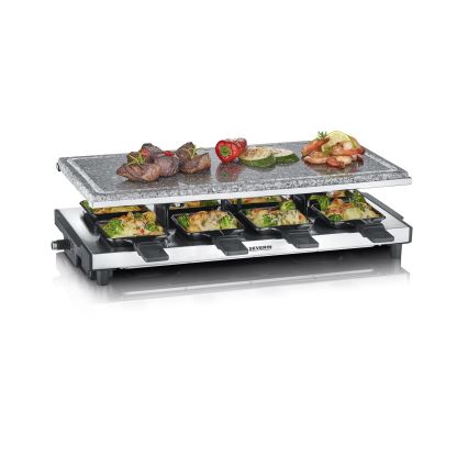 Severin RG 2374 - Raclette con piedra volcánica 1500W/230V