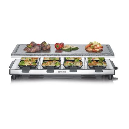 Severin RG 2374 - Raclette con piedra volcánica 1500W/230V