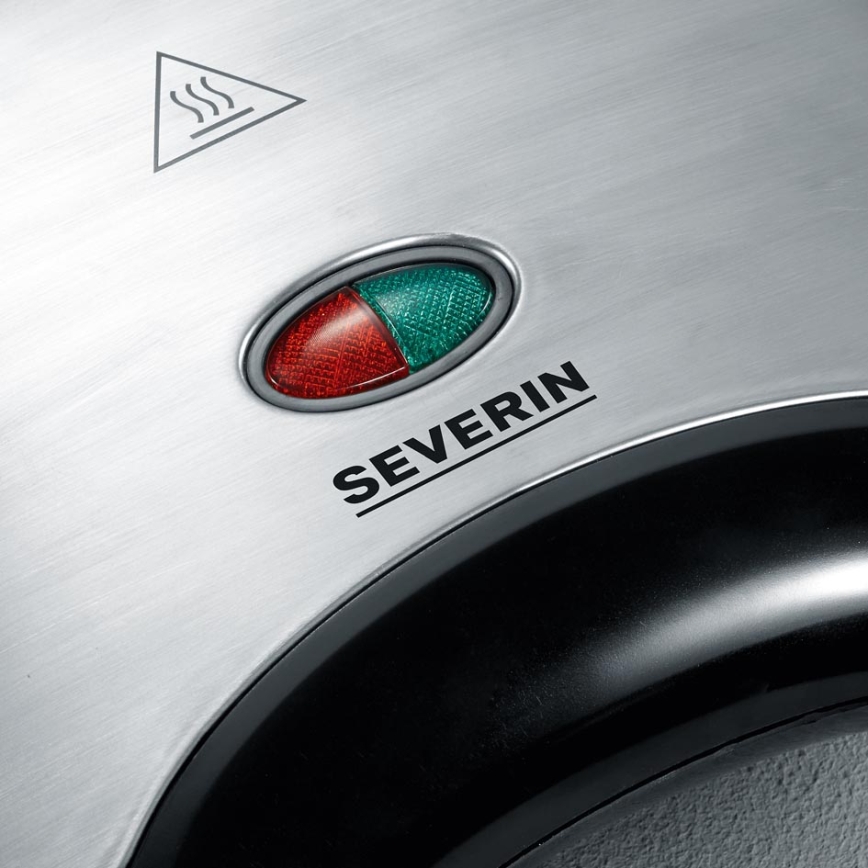Severin SA 2969 - Tostadora 700W/230V acero inoxidable/negra