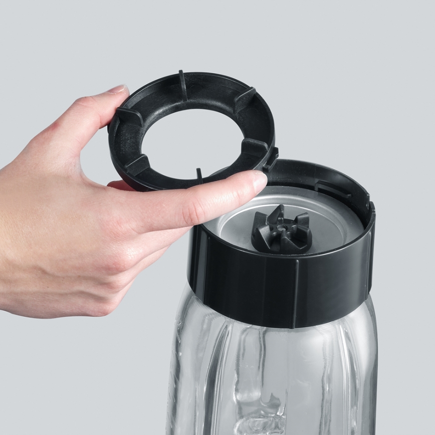 Severin SM 3737 - Batidora de sobremesa 1 l 500W/230V acero inoxidable/negro