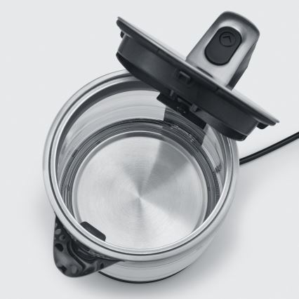 Severin WK 3420 - Hervidor eléctrico rápido 1,7 l 2200W/230V acero inoxidable/vidrio