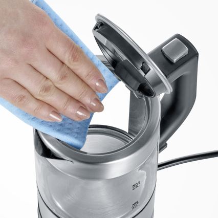 Severin WK 3472 - Hervidor eléctrico rápido 0,5 l 1100 W/230 V acero inoxidable/vidrio