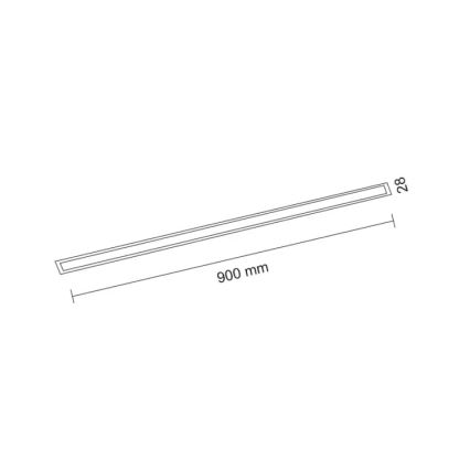 Shilo - Luminaria empotrada LED/9W/230V 3000K CRI 90 negra