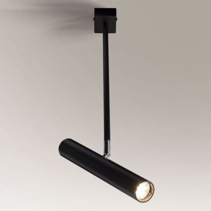 Shilo - Lámpara colgante 1xGU10-MR11/15W/230V negro