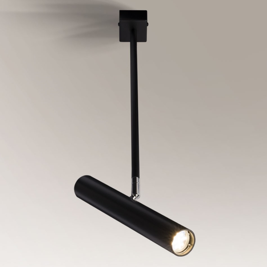 Shilo - Lámpara colgante 1xGU10-MR11/15W/230V negro