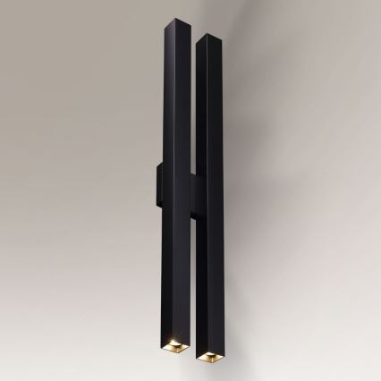 Shilo - Aplique 4xGU10/15W/230V negro