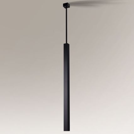 Shilo - Lámpara colgante 1xGU10/15W/230V negro