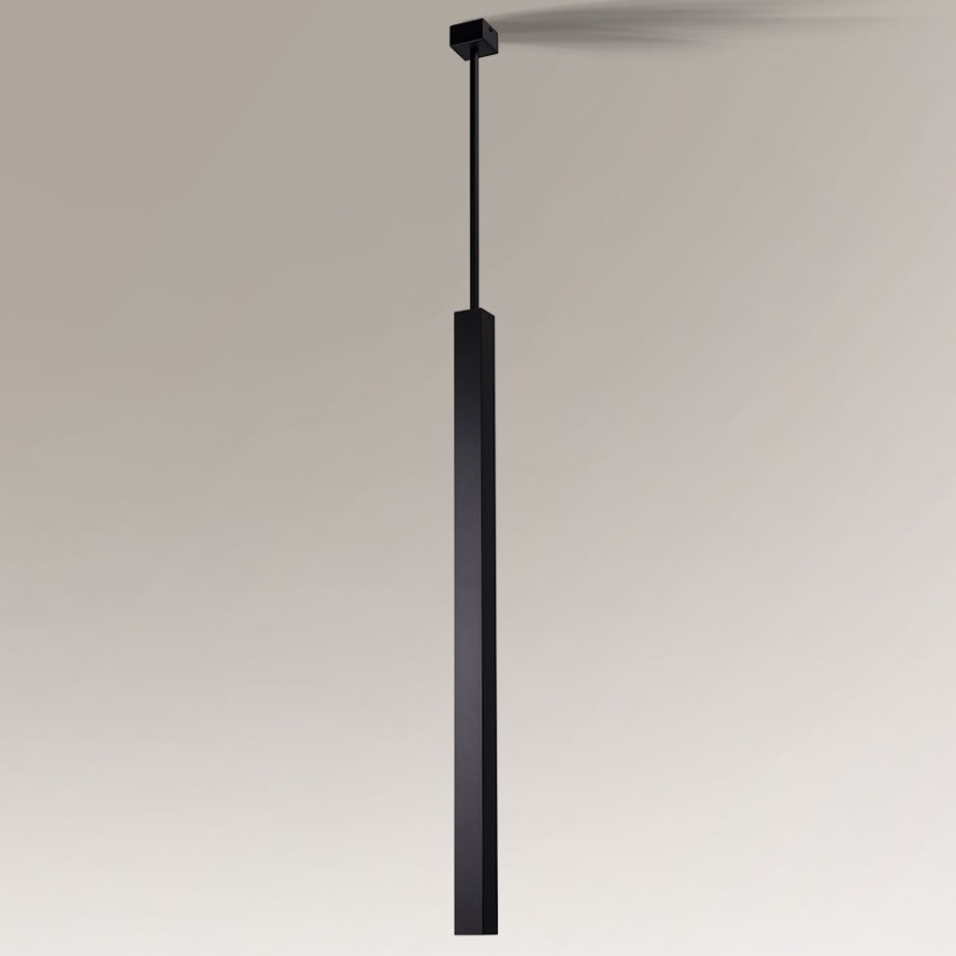 Shilo - Lámpara colgante 1xGU10/15W/230V negro