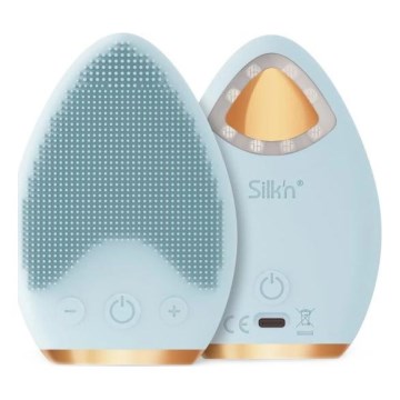 Silk’n - Cepillo limpiador facial LED 4 en 1 BRIGHT LUX 5V/500 mAh azul