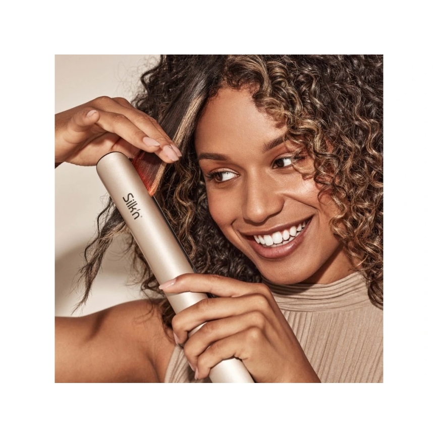 Silk’n - Plancha de pelo infrarroja SILKY STRAIGHT 230V dorada