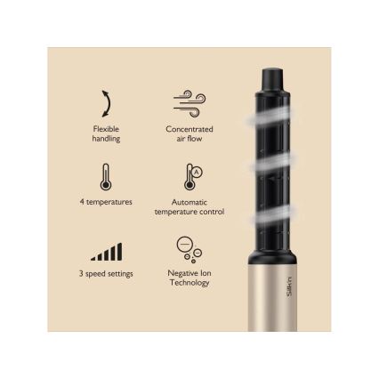 Silk’n - Secador de cabello SILKYAIR FLEX 230V negro/dorado