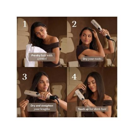 Silk’n - Secador de pelo 3 en 1 SILKYAIR TRINITY 230V dorado