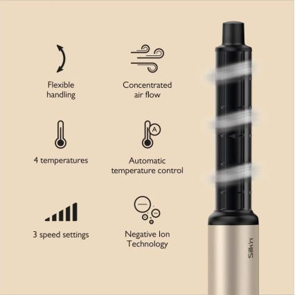 Silk’n - Secador de pelo SILKYAIR FLEX 230V negro/dorado