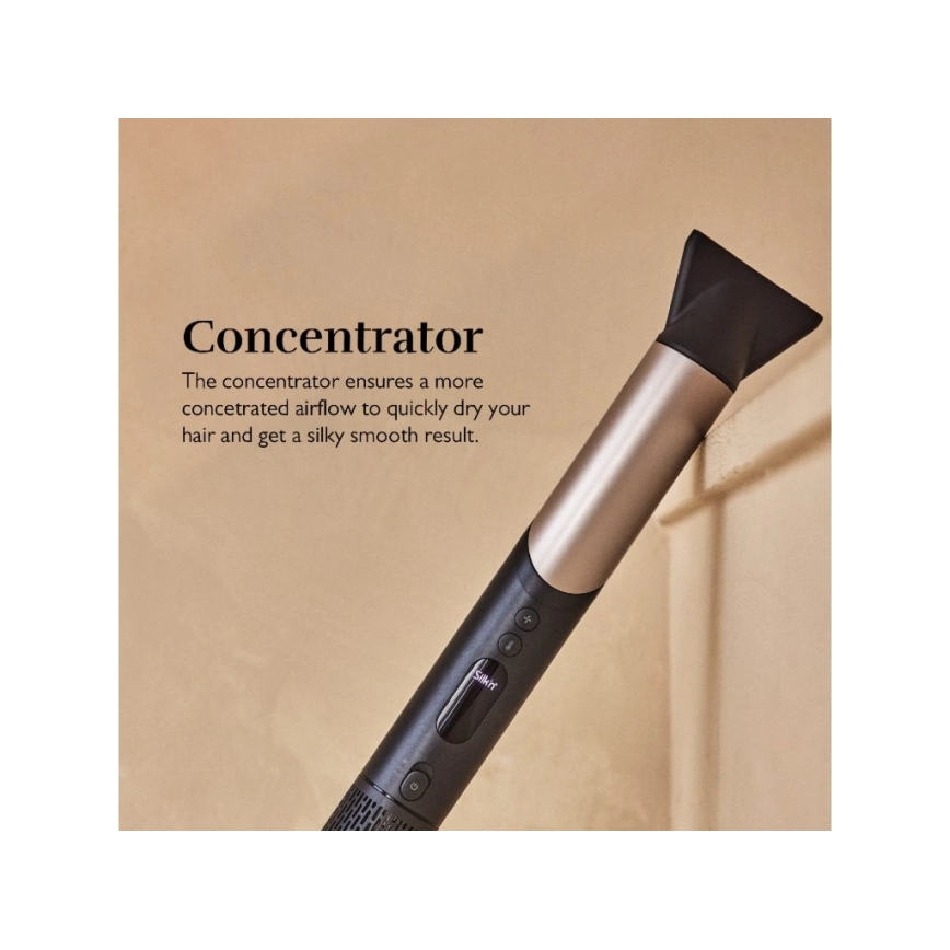 Silk’n - Secador de pelo SILKYAIR FLEX 230V negro/dorado