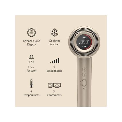 Silk’n - Secador de pelo SILKYAIR PRO 1600W/230V dorado