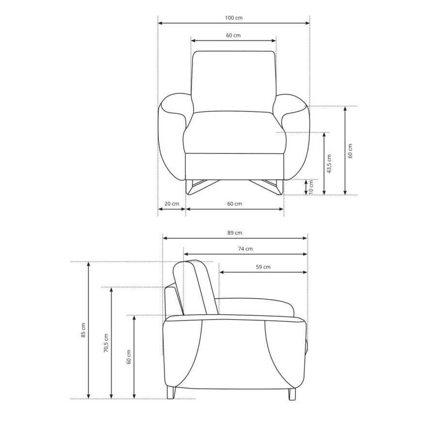 Silla AVESTA antracita