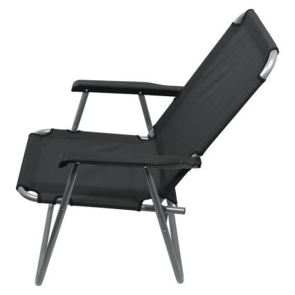 Silla de camping plegable gris