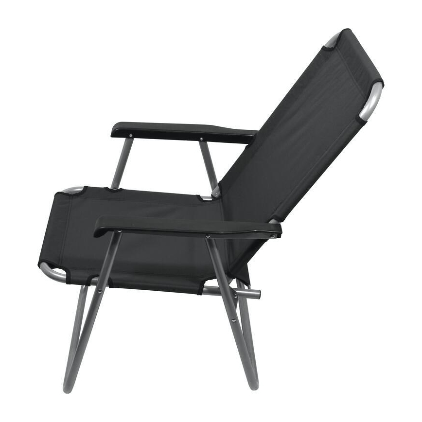 Silla de camping plegable gris