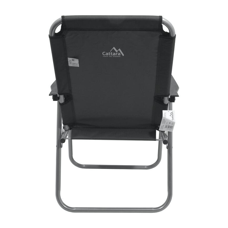 Silla de camping plegable gris